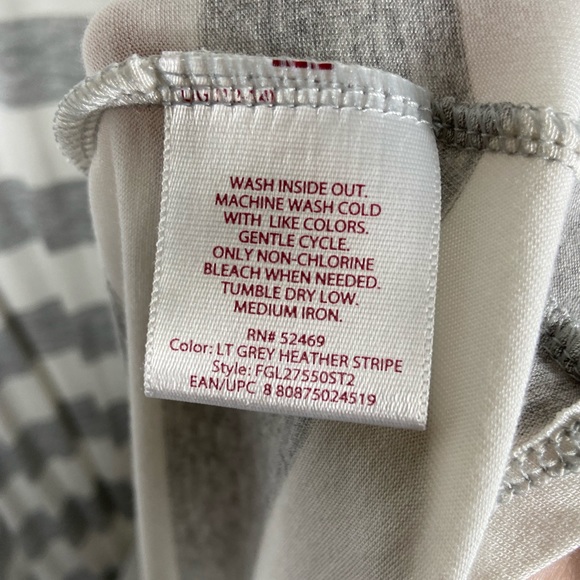 NWT Faded Glory Sleeveless Gray and White Midi Dress - Picture 5 of 5